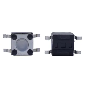 one-stop manufacturers 4.5*4.5mm IP67 4 pin momentary silicone micro push button smd smt tact stactile switch for pcb