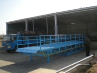 Rampe de chargement hydraulique stationnaire pour porcs, moutons, chèvres, vaches, bétail, capacité 6-15t, acier au manganèse haute résistance, 380/220V pour ferme