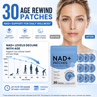 NAD+ 30 Patchs Transdermiques Biodégradables NAD+ Favorisant la Production d'Énergie NAD+ Patchs NAD+ pour Hommes et Femmes