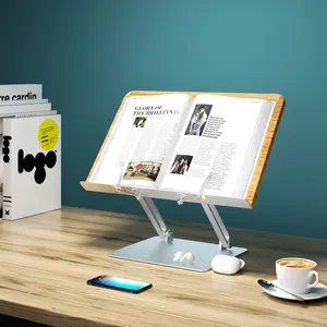 Suporte de leitura multifuncional ajustável ergonômico Upergo suporte de livro porta-livros acrílico dobrável portátil transparente