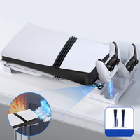 Nouveau socle de chargeur d'accessoires d'hôte de jeu pour PS5 Pro/Slim support de charge de contrôleur de jeu multifonctionnel