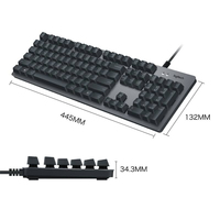 Teclado USB con Cable Logitech K840, Silencioso, Táctil, con Interruptores Romer G de Bajo Ruido, 104 Teclas, Panel Numérico, Aluminio Anodizado, para Oficina y Hogar