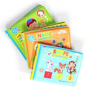 Protezione ambientale personalizzata che cambia colore in schiuma EVA libri da bagno per bambini panno morbido per bambini libro da bagno educativo impermeabile