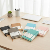Carnet de notes de poche personnalisé A5 avec logo, en cuir PU, avec élastique, couverture rigide, agenda, journal, carnet de notes