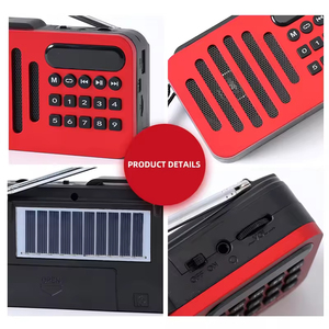 Son de haute qualité Portable solaire Rechargeable multibande FM BT Radio prise en charge USB TF haut-parleur Radio de poche stéréo intégrée - Product Image 5