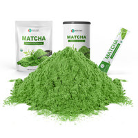 Poudre de matcha organique de qualité cérémonielle USDA ISO 100% 6A poudre de thé vert moulu pur riche en suppléments EGCG et détox