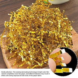 50/100G Carta Metallica Oro Rosa Tagliata a Strisce Riempitivo Rosa Erba Sintetica Filamenti di Carta per Artigianato Confezioni Regalo Borse Vendita al Dettaglio - Product Image 6