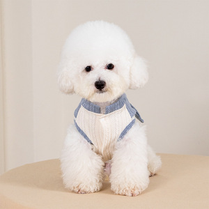 Autunno inverno 2025 nuovi simpatici indumenti per animali domestici simili a orsacchiotti piccolo vestito da gatto gilet per cani in cotone modello solido transfrontaliero - Product Image 2