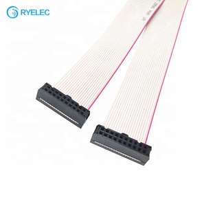 Câble plat à ruban personnalisé en usine FC-20Pin, pas de 2,0 mm, 2*10P, 2651 28AWG avec connecteur femelle IDC double rangée - Product Image 3