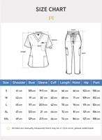 Uniformes Médicos de Alta Calidad, Elásticos en 4 Direcciones, Spandex, Poliéster, Rayón, Suaves, Conjuntos de Uniformes de Hospital Unisex, Top con Cuello en V y Pantalones Rectos