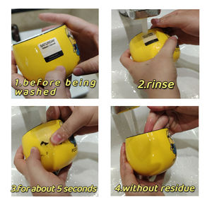 Étiquette en papier <span class=keywords><strong>soluble</strong></span> dans l'eau pour la cuisine autocollants lavables amovibles adhésifs trilingues respectueux de l'environnement - Product Image 3