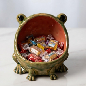 Frog Shape Key Holder Ceramic Key Bowl Creative Home Decoration for Entryway <b>Desk</b> Creative gifts - Product Image 4