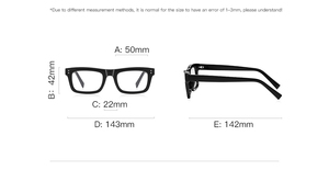 Marcos ópticos TR90 cuadrados clásicos <span class=keywords><strong>Retro</strong></span> 2024 marcos de gafas rectangulares gafas de marca gafas ópticas para hombres - Product Image 5