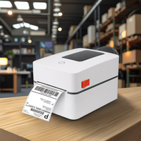 Impresora de Etiquetas Térmicas Directas de 4 Pulgadas con Interfaz USB, Impresora de Etiquetas de Envío para Almacén 4X6, Impresora de Escritorio para Etiquetas de 110 mm
