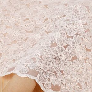 Newest High Quality White rose flower Trim Lace Fabric