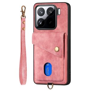 Funda de teléfono con billetera de piel Retro Para Xiaomi 13T Pro/14/15 Pro, funda de teléfono con cordón para Nothing Phone 2A - Product Image 6