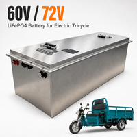 Batteria per Triciclo Elettrico da Carico 60V 72V 100Ah 120Ah 300Ah IP65 Impermeabile Nuovo Arrivo per Uso Quotidiano Ingrosso