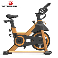 Vélo d'intérieur à transmission par courroie silencieuse, fonctions de suivi (distance/heure/vitesse/calories), poids max. utilisateur 120 kg, idéal pour la maison - Vente Flash