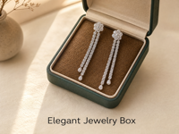 Boucles d'oreilles pendantes en or blanc 18 carats avec diamants de 3,273 carats, chaîne double rangée style tennis à pampilles, grappe de fleurs et diamants taille poire pour soirée