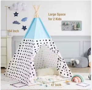 Qualità Premium Tenda portatile per bambini che giocano a <span class=keywords><strong>casa</strong></span> della tenda di Design nuovo Teepee per interni/esterni tende giocattolo morbido per bambini e ragazze - Product Image 5