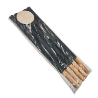 Heyha Camping Accessoires Torche de cire de maintien en plein air pour Camping et pique-nique Lampe de poche à paraffine avec manche en bois