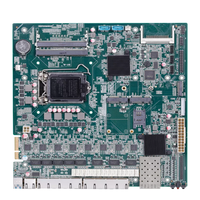 Carte mère H110 8*RJ45 LAN avec 2*DDR4 32 Go de RAM 512 Go M.2 Kaby Lake Skylake 6ème 7ème génération ATX PSU 8LAN 2SFP Intel I210-AT