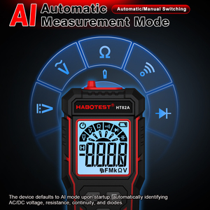 Multimetro Digitale Professionale con Display LCD, Modalità Automatica e Manuale, Rilevamento NCV e Funzione di Mantenimento Dati - Product Image 4