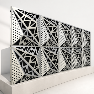 Revêtement extérieur de bâtiment, taille personnalisée, panneau mural en aluminium moderne - Product Image 1