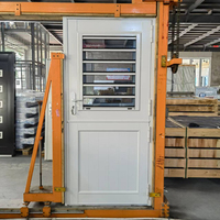 Fenêtres à persiennes en verre réglables en hauteur, cadre en aluminium, ventilation extérieure