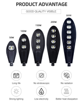 Bas prix extérieur Ip65 aluminium étanche 50w 80w 100w 150w 200w 250w 300w jardin COB a mené le réverbère