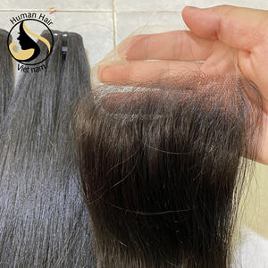 Lace Closure lisse non traité et 100% naturelle, cheveux vierges crus et lisses, haute qualité, 4x4, Hd, sans perte, ne s'emmêlent pas - Product Image 1