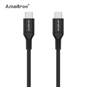 Amaitree High Speed USB3.2 Cable Data Transfer 5A 240W USB C PD USB Cable Type C Cable for Iphone 15