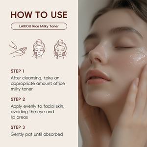 Tónico Facial LAIKOU 100ml con Leche de Arroz y Hamamelis, Hidratante y Refrescante para una Piel Saludable - Product Image 4