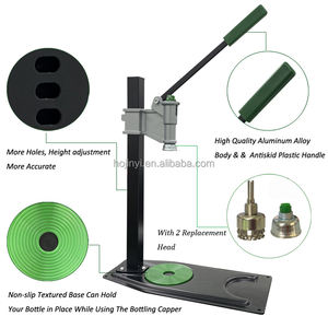 Mesin Capping Botol Bir Home Brew Manual Bench Capper Botol Bir dengan 2 Kepala Pengganti - Product Image 3