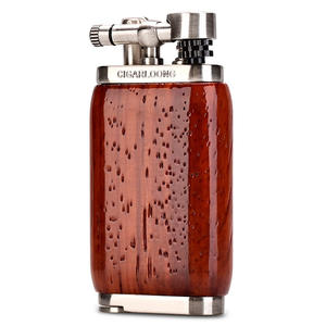 बैंगन ड्रैगन सिगार हल्का विंडप्रूफ बिंदु मोक्सा लकड़ी पोर्टेबल रेट्रो पीले लौ पुरुषों के पाइप हल्का - Product Image 5