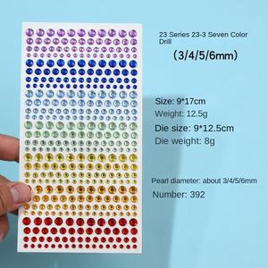 DIY arc-en-ciel visage gemme autocollants Art décoration auto-adhésif étanche autocollant visage <span class=keywords><strong>tatouage</strong></span> oeil strass accessoires - Product Image 3