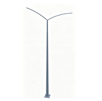 Poteau d'éclairage solaire extérieur personnalisé en acier galvanisé à chaud, poteau de lampadaire conique, prix d'usine 6M 8M 10M 12M