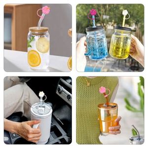 Bán buôn tùy chỉnh thiết kế mới tái sử dụng cấp thực phẩm Silicone rơm bìa cho cắm trại cốc cốc với không độc hại BPA miễn phí - Product Image 4