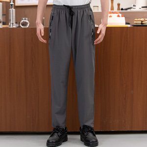 Uniforme <span class=keywords><strong>de</strong></span> <span class=keywords><strong>cuisine</strong></span> <span class=keywords><strong>noir</strong></span> brodé pour veste <span class=keywords><strong>de</strong></span> chef <span class=keywords><strong>de</strong></span> restauration rapide femmes uniformes <span class=keywords><strong>de</strong></span> restaurant pour employés <span class=keywords><strong>pantalon</strong></span> <span class=keywords><strong>de</strong></span> chef - Product Image 2
