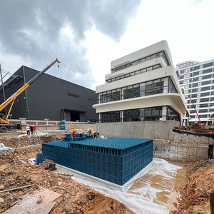 Modul panen air hujan tempat parkir sistem pengumpulan cetakan injeksi sistem panen air hujan - Product Image 5