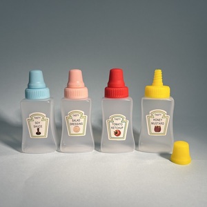 Bán Buôn 25Ml Mờ Vuông Ép Đùn Nhựa Mật Ong Chai Xách Tay Gia Vị Chai Với Nắp Chai Rỗng Bao Bì Nhựa - Product Image 6