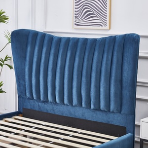 Meilleure qualité Offre Spéciale britannique nouveau style de <span class=keywords><strong>chambre</strong></span> pour adultes cadre en bois lit King Size meubles de <span class=keywords><strong>chambre</strong></span> à coucher grand confort rangement lit souple - Product Image 3