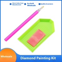 Kit d'outils essentiels de peinture au diamant avec stylo à tête en cuivre et plaque de pointage en argile Fourniture directe par le fabricant