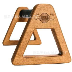 Support de pompes en bois, barre parallèle pour l'entraînement de la force des bras, support en planche de bois massif et aide à l'entraînement aux équilibres sur les mains - Product Image 4