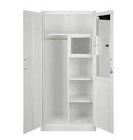 Armoire Chambre métal acier armoire avec deux portes armoire à robes armoire armoire de rangement