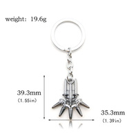 Porte-clés Anime NieR Automata 2B YoRHa No.2 Type B Beastlord Sword Oddity Emil Pendentif Porte-clés Femmes Hommes Porte-clés de voiture Bijoux