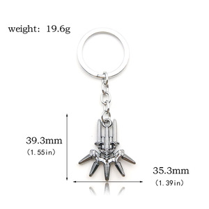 พวงกุญแจอะนิเมะ Nier automata <span class=keywords><strong>2B</strong></span> <span class=keywords><strong>yorha</strong></span> ประเภท No.2 B beastlord ดาบแปลกๆจี้พวงกุญแจรถผู้หญิงผู้ชายเครื่องประดับพวงกุญแจรถ - Product Image 2