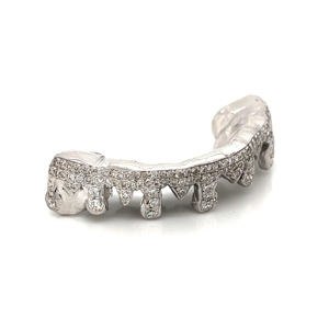 Tùy chỉnh S925 vàng thật mạ nhỏ giọt grillz nhỏ giọt kim cương răng grillz cho Đảng Quà Tặng cơ thể đồ trang sức moissanite kim cương grillz - Product Image 2