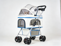 Sac de transport pliable en métal personnalisé 2026 pour animaux de compagnie avec panier amovible pour chats et chiens