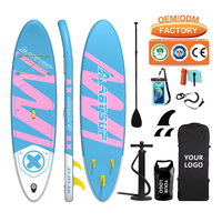 Planche à pagaie gonflable en PVC Drop Stitch personnalisée en gros 10.6'x32"x6" Stable et durable